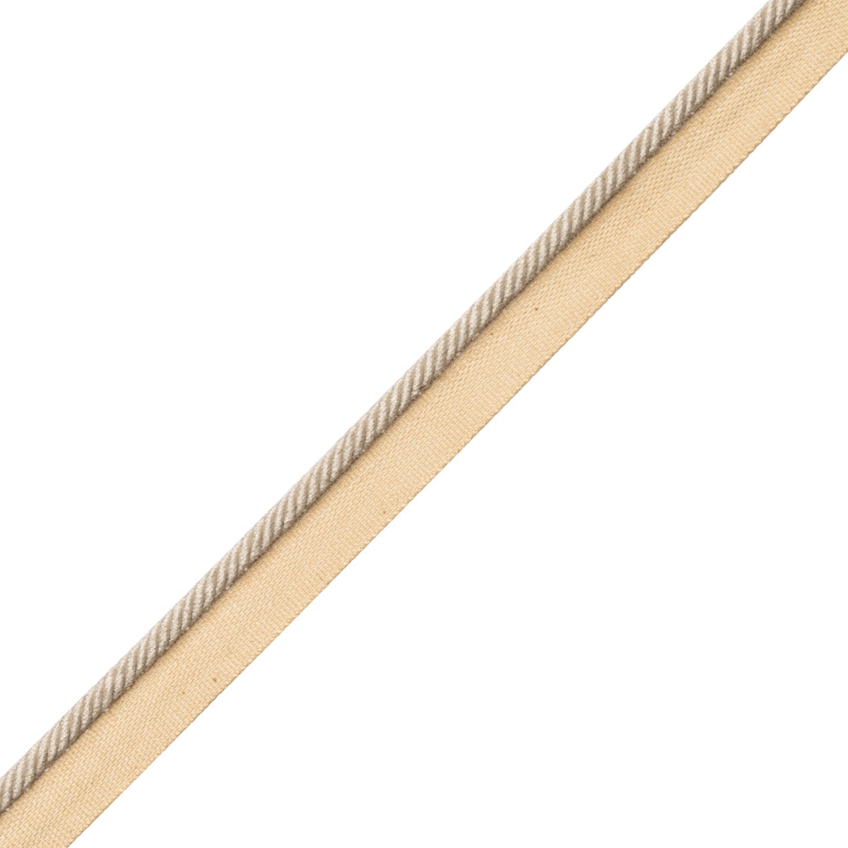 1/4" Au Naturel Cord W/Tape Trim by Samuel & Sons in Pale Grey