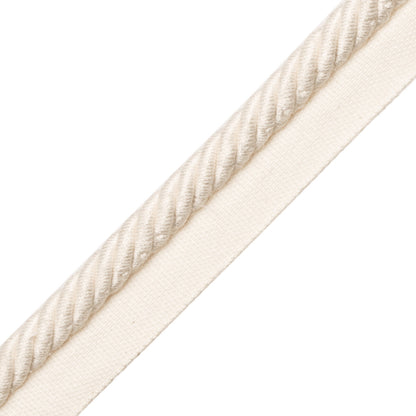1/2" Au Naturel Cord W/Tape Trim by Samuel & Sons in Natural
