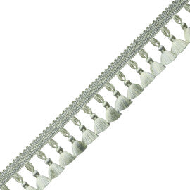 Délicat Silk Tassel Fringe Trim by Samuel & Sons in Honeydew