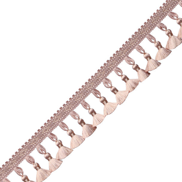 Délicat Silk Tassel Fringe Trim by Samuel & Sons in Blush
