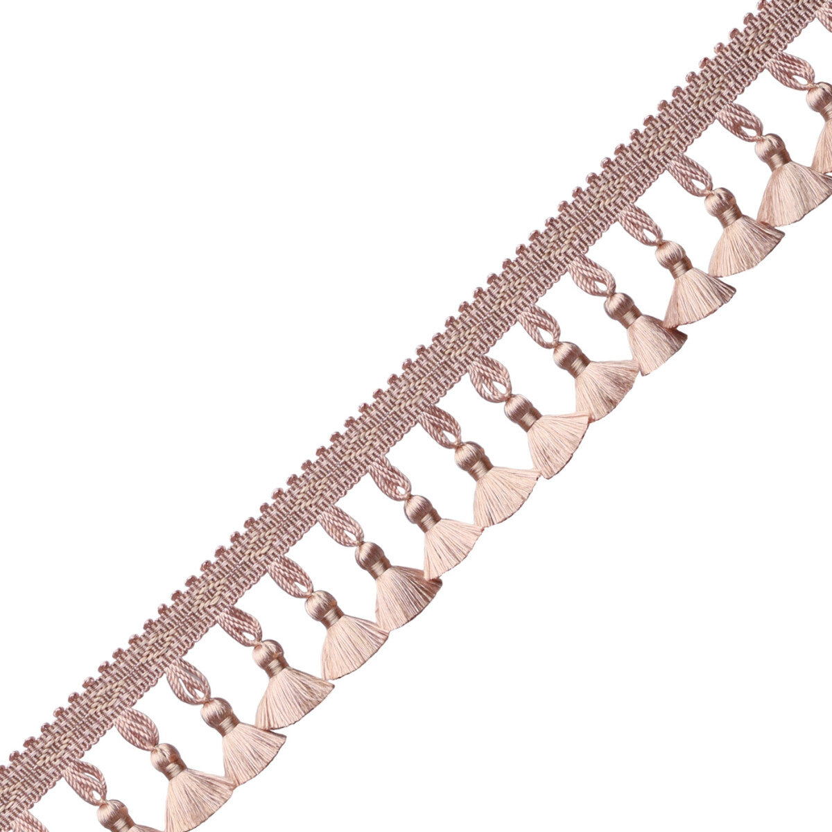 Délicat Silk Tassel Fringe Trim by Samuel & Sons in Blush