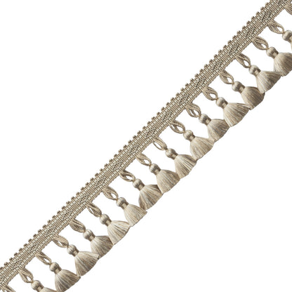 Délicat Silk Tassel Fringe Trim by Samuel & Sons in Pewter