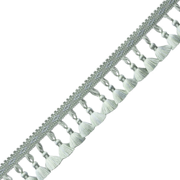 Délicat Silk Tassel Fringe Trim by Samuel & Sons in Seafoam