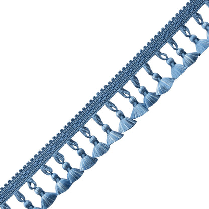 Délicat Silk Tassel Fringe Trim by Samuel & Sons in French Blue