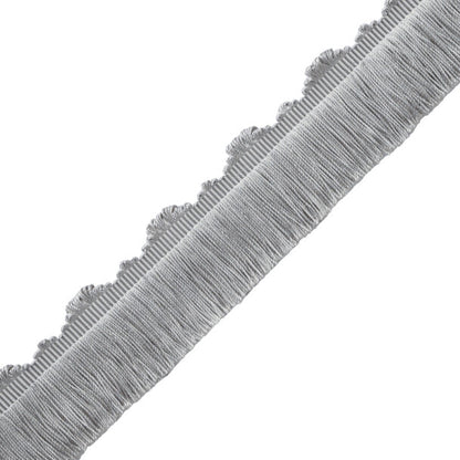 Délicat Silk Cut Fringe Trim by Samuel & Sons in Platinum