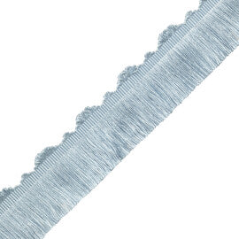 Délicat Silk Cut Fringe Trim by Samuel & Sons in Ice Blue