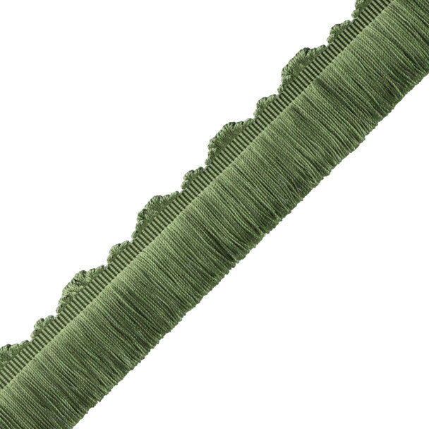 Délicat Silk Cut Fringe Trim by Samuel & Sons in Basil