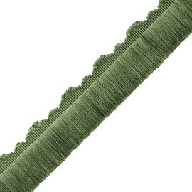 Délicat Silk Cut Fringe Trim by Samuel & Sons in Basil