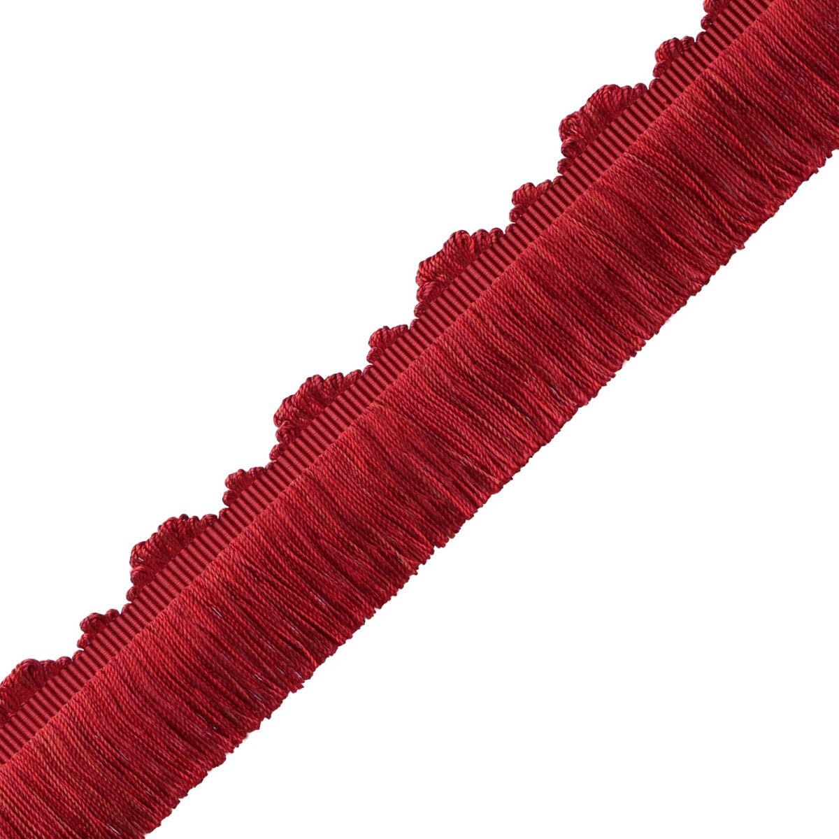 Délicat Silk Cut Fringe Trim by Samuel & Sons in Poppy