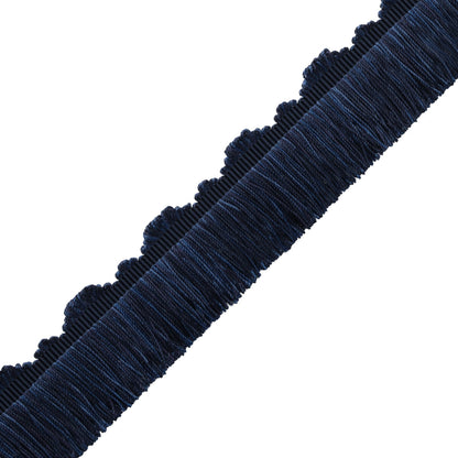 Délicat Silk Cut Fringe Trim by Samuel & Sons in Navy