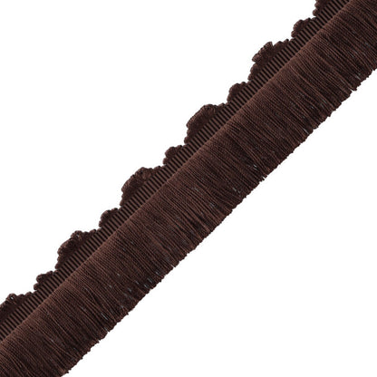 Délicat Silk Cut Fringe Trim by Samuel & Sons in Walnut