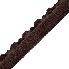 Délicat Silk Cut Fringe Trim by Samuel & Sons in Walnut