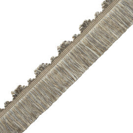 Délicat Silk Cut Fringe Trim by Samuel & Sons in Pewter