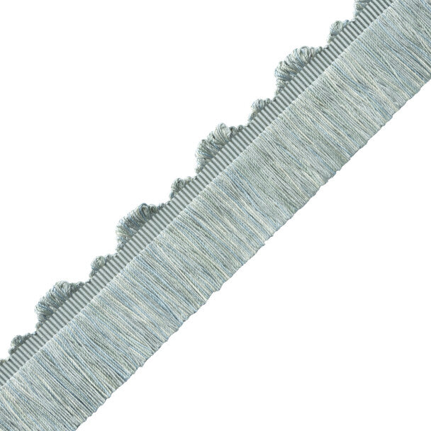 Délicat Silk Cut Fringe Trim by Samuel & Sons in Seafoam