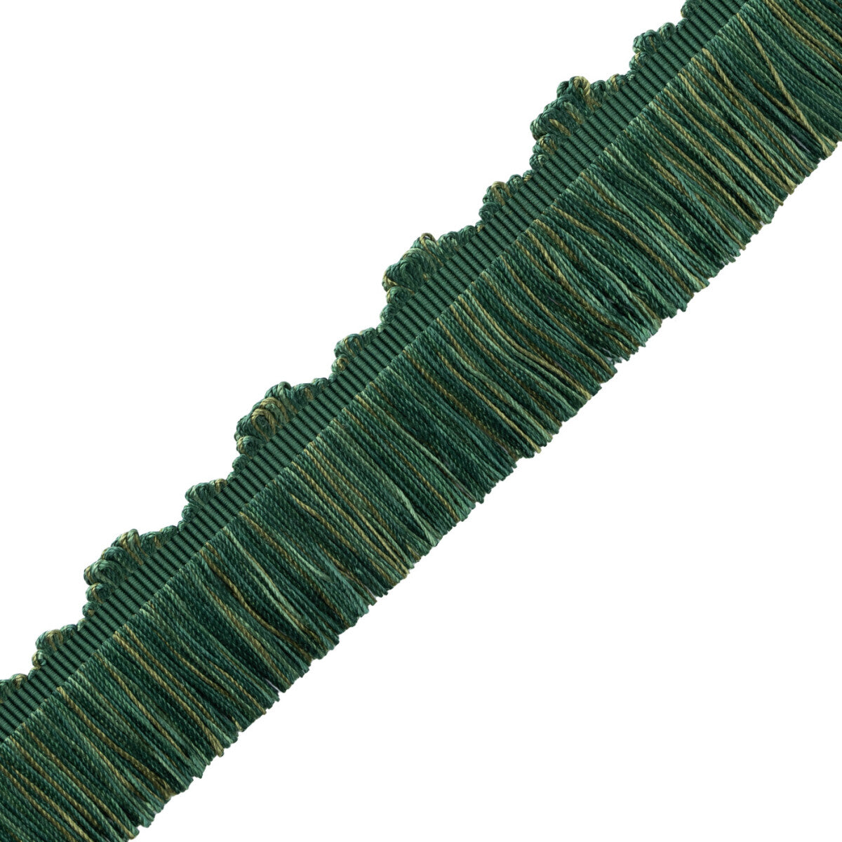 Délicat Silk Cut Fringe Trim by Samuel & Sons in Green