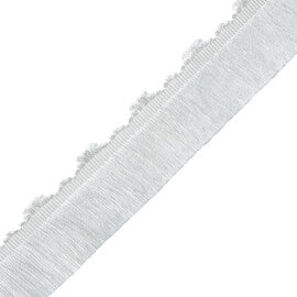 Délicat Silk Cut Fringe Trim by Samuel & Sons in White