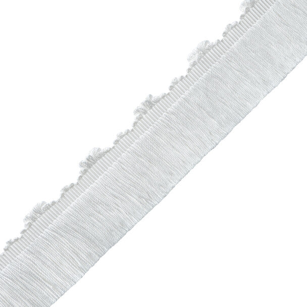 Délicat Silk Cut Fringe Trim by Samuel & Sons in White