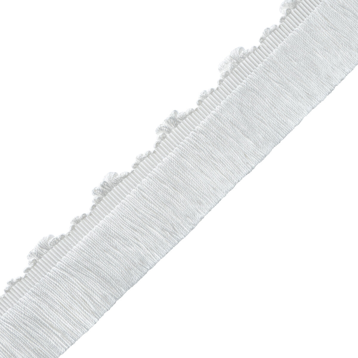 Délicat Silk Cut Fringe Trim by Samuel & Sons in White