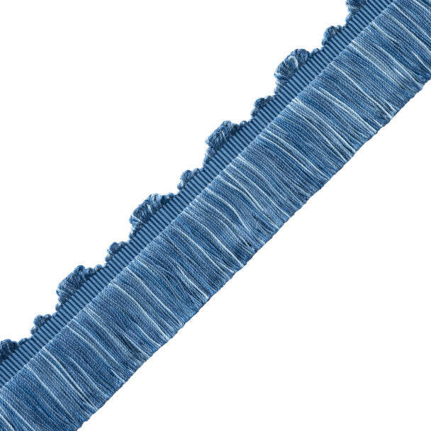 Délicat Silk Cut Fringe Trim by Samuel & Sons in French Blue