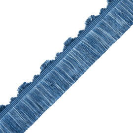 Délicat Silk Cut Fringe Trim by Samuel & Sons in French Blue