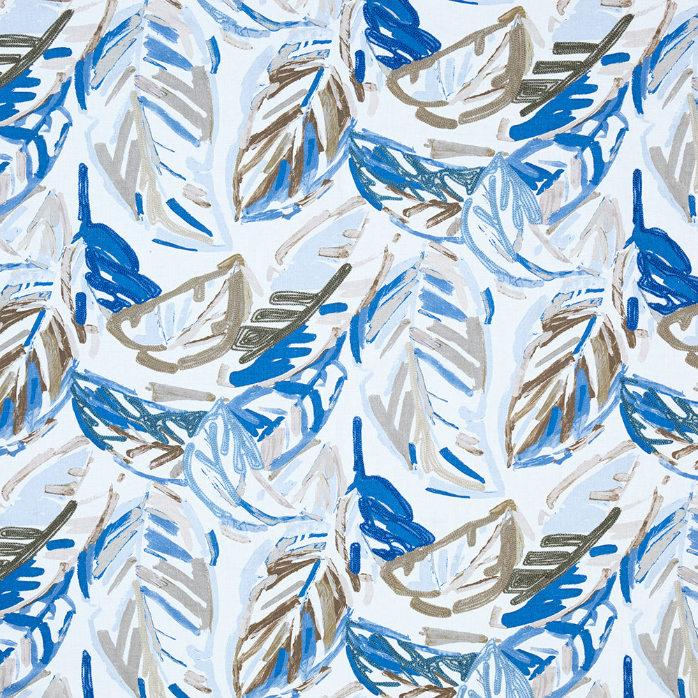 Cinchona Fabric by George Spencer Designs in Lagoon