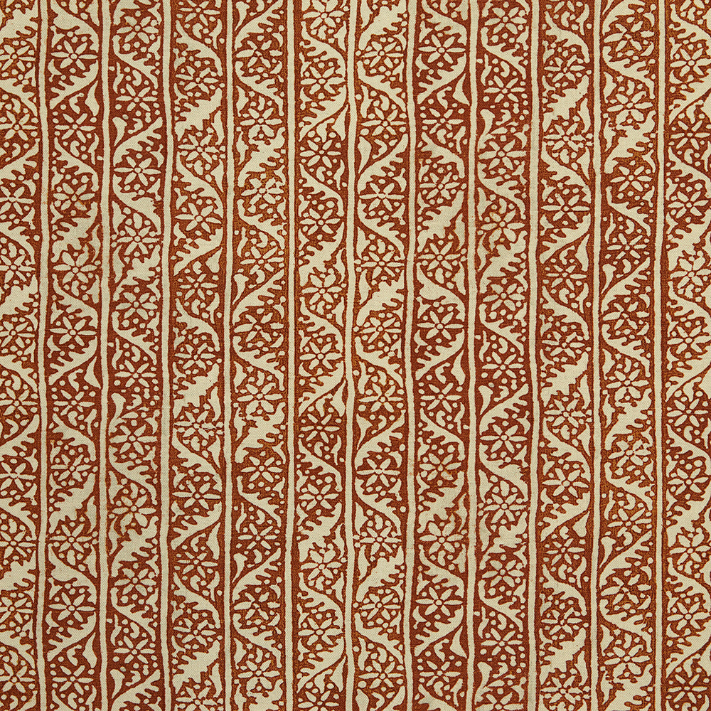 Hedera Fabric by George Spencer Designs in Rust