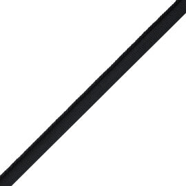 Délicat Silk Cord With Tape Trim by Samuel & Sons in Onyx