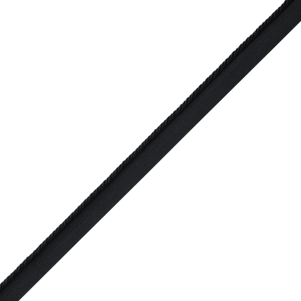 Délicat Silk Cord With Tape Trim by Samuel & Sons in Onyx