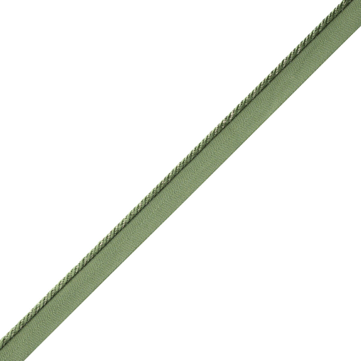 Délicat Silk Cord With Tape Trim by Samuel & Sons in Basil