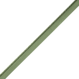Délicat Silk Cord With Tape Trim by Samuel & Sons in Basil