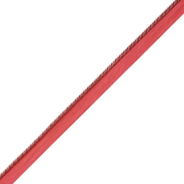 Délicat Silk Cord With Tape Trim by Samuel & Sons in Coral