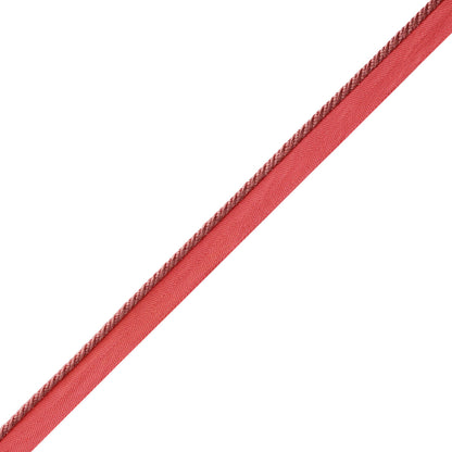 Délicat Silk Cord With Tape Trim by Samuel & Sons in Coral