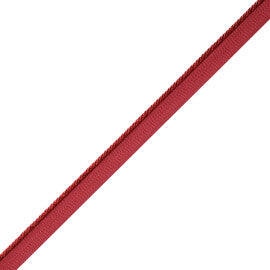 Délicat Silk Cord With Tape Trim by Samuel & Sons in Poppy