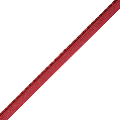 Délicat Silk Cord With Tape Trim by Samuel & Sons in Poppy
