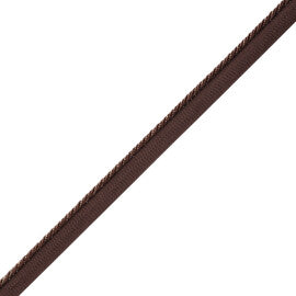 Délicat Silk Cord With Tape Trim by Samuel & Sons in Walnut