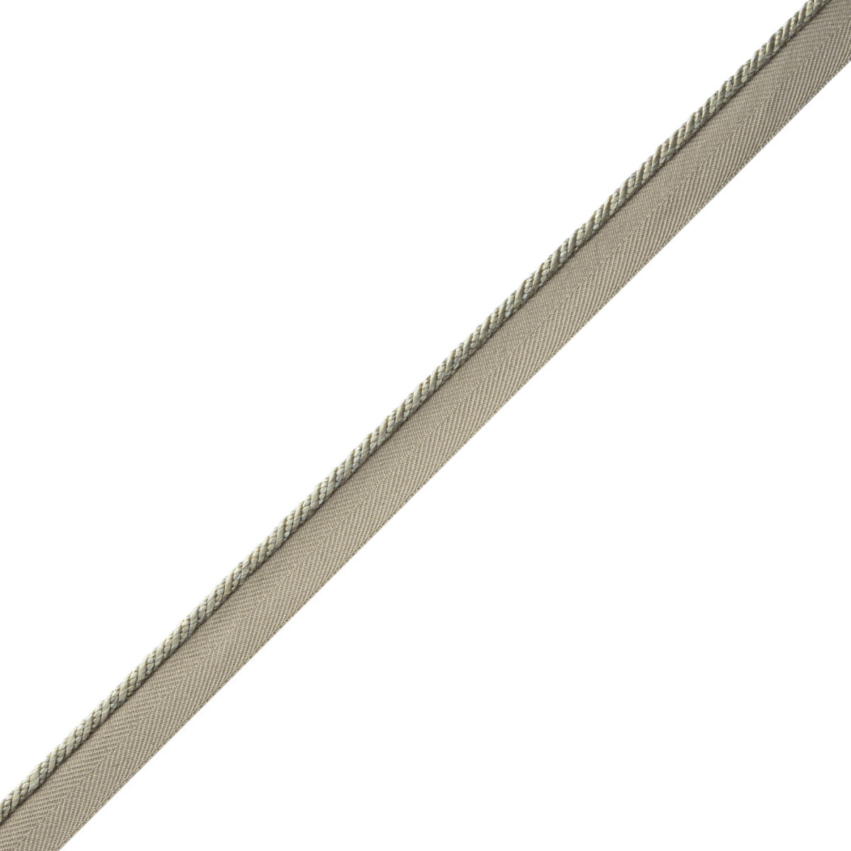Délicat Silk Cord With Tape Trim by Samuel & Sons in Pewter