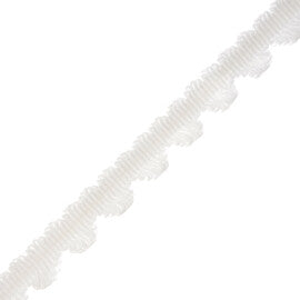 Lancaster Fan Edge Trim by Samuel & Sons in Snow White