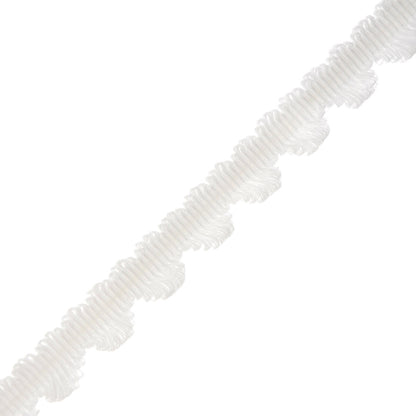 Lancaster Fan Edge Trim by Samuel & Sons in Snow White