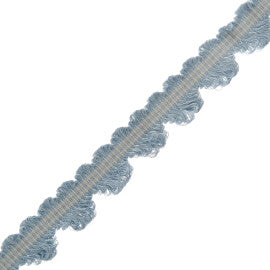 Lancaster Fan Edge Trim by Samuel & Sons in Sky Blue