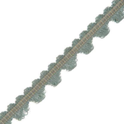 Lancaster Fan Edge Trim by Samuel & Sons in Aqua