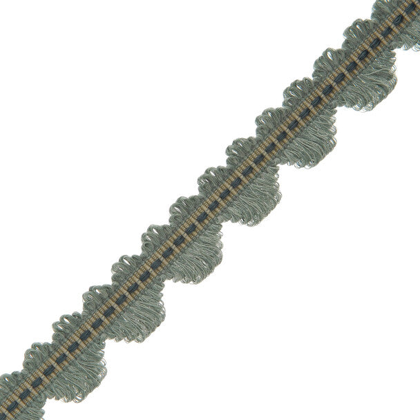 Lancaster Fan Edge Trim by Samuel & Sons in Teal