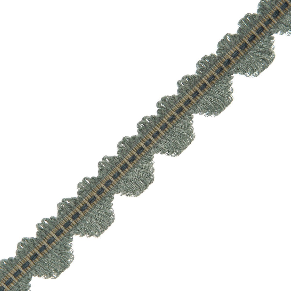 Lancaster Fan Edge Trim by Samuel & Sons in Teal