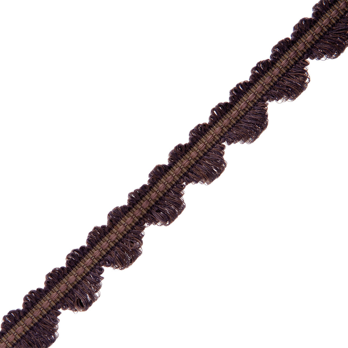 Lancaster Fan Edge Trim by Samuel & Sons in Plum