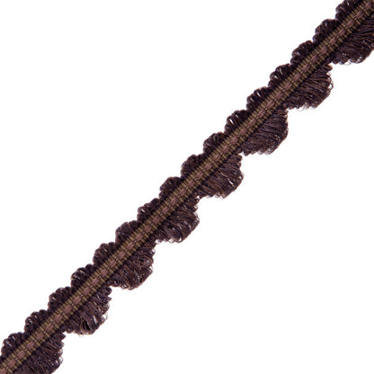 Lancaster Fan Edge Trim by Samuel & Sons in Plum