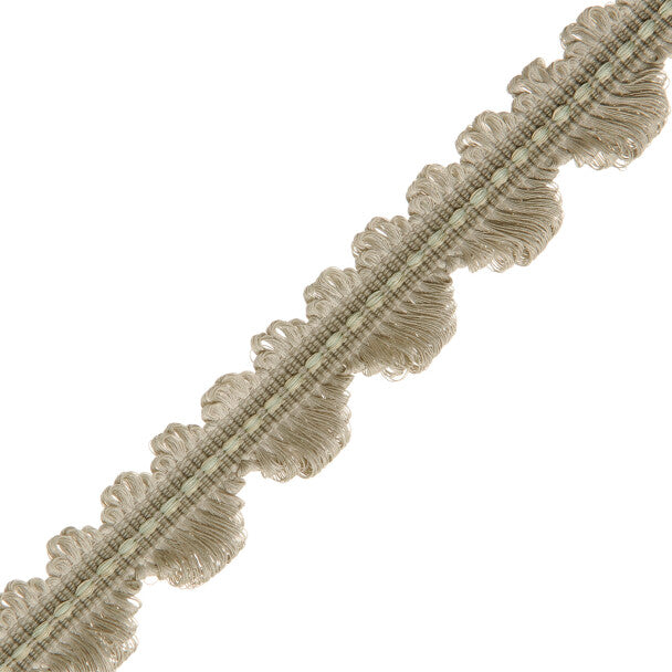 Lancaster Fan Edge Trim by Samuel & Sons in Pewter