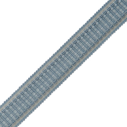 1" Lancaster Ribbed Border Trim by Samuel & Sons in Sky Blue