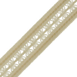 1.4" Lancaster Lattice Braid Trim by Samuel & Sons in Cream