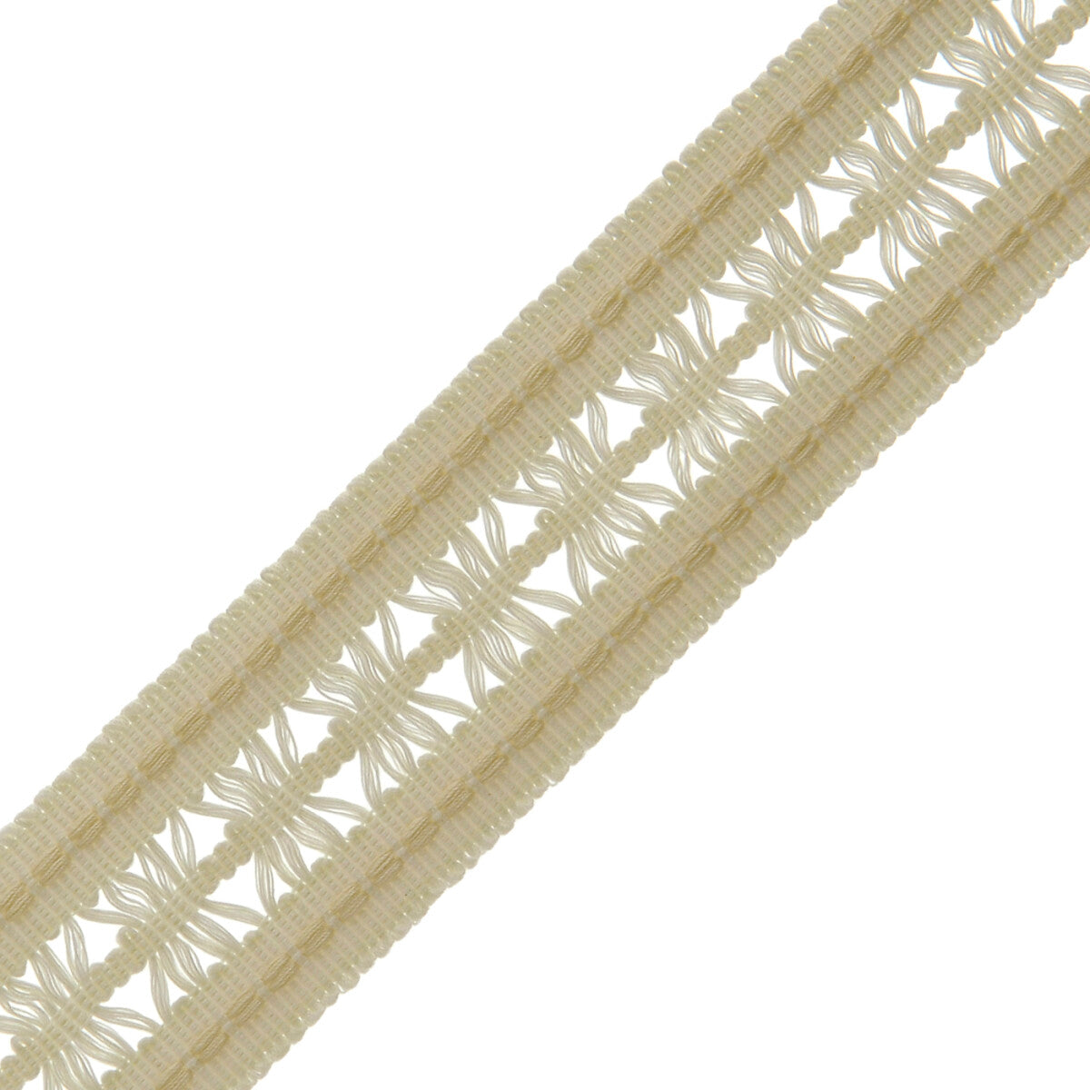 1.4" Lancaster Lattice Braid Trim by Samuel & Sons in Cream
