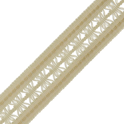 1.4" Lancaster Lattice Braid Trim by Samuel & Sons in Cream