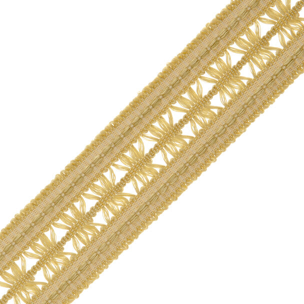1.4" Lancaster Lattice Braid Trim by Samuel & Sons in Cornsilk